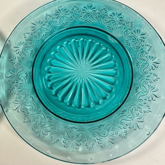 Pioneer Woman Turquoise Amelia Dessert Plates Set of 4 - Picture 2 of 7